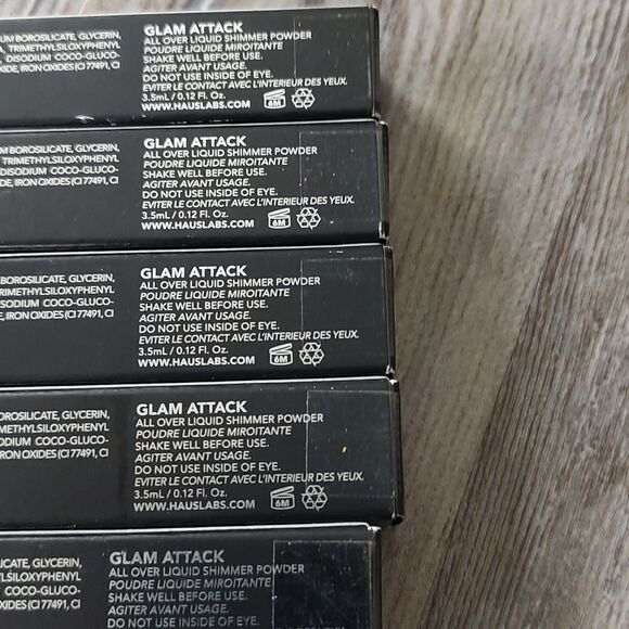 (5) HAUS LABS By Lady Gaga: GLAM ATTACK LIQUID EYESHADOW Chained Ballerina. NEW - Picture 3 of 11